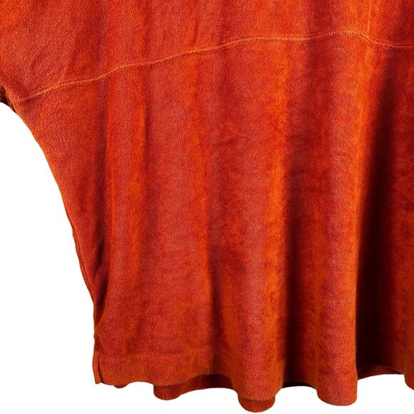 Victoria's Secret Pink Varsity Terry V-Neck Long Sleeve Orange Sweater Size XL - Picture 5 of 12